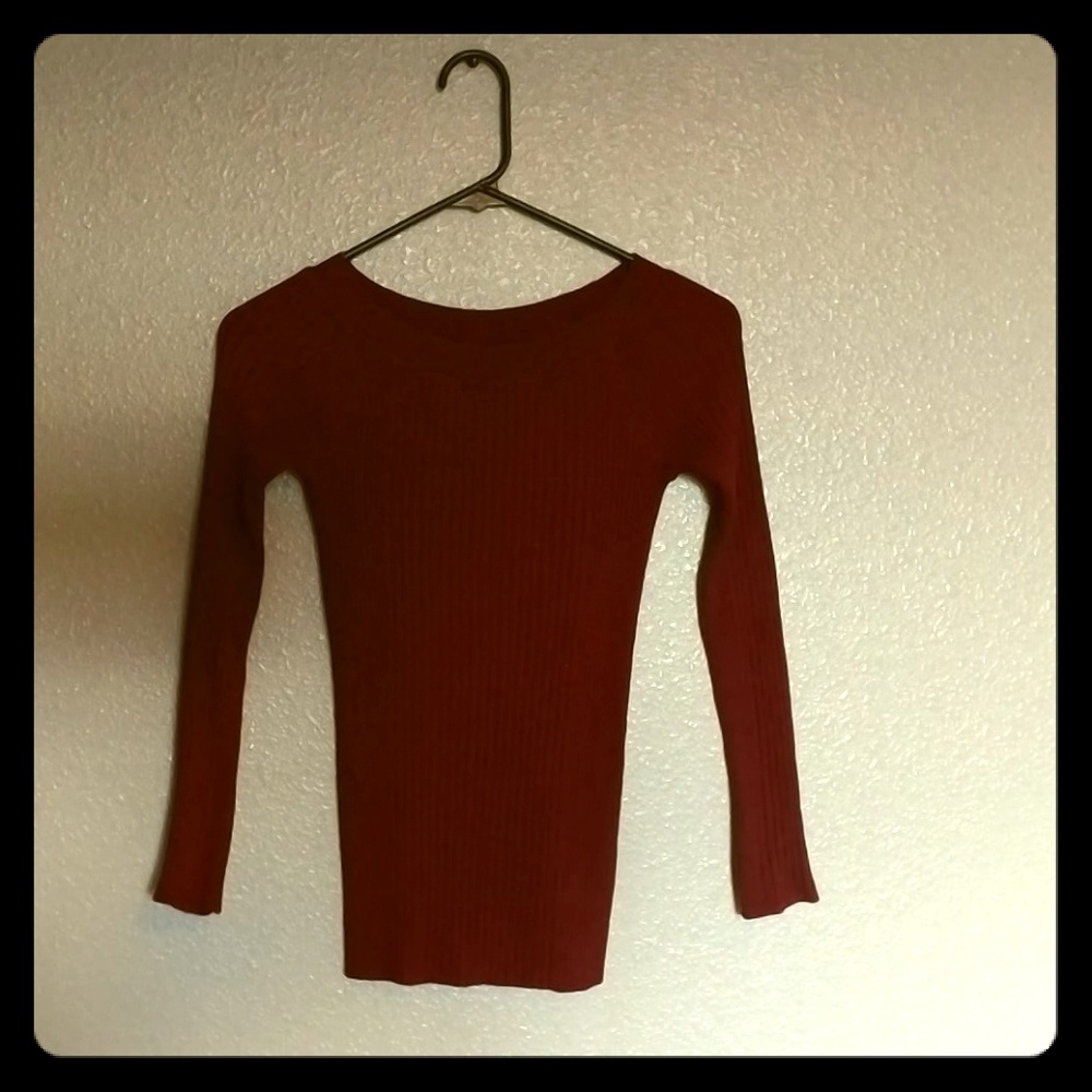 DARK RED LONG SLEEVE